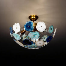 Athens Nova Agate - Flush Mount Chandelier - 4 Lights - 62629