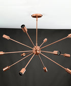 12 Arms Brass Sputnik Chandelier 36