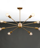 10 Arms Brass Sputnik Chandelier 33