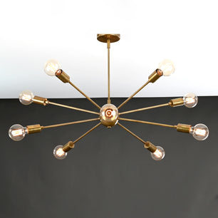 10 Arms Brass Sputnik Chandelier 33