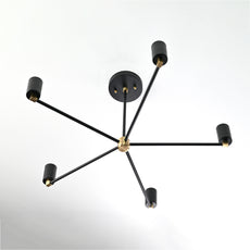 5 Arm Brass Sputnik Chandelier 23