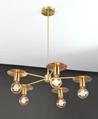 5 Arms Brass Pendant Light 25