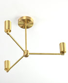 3 Arm Brass Chandelier 16