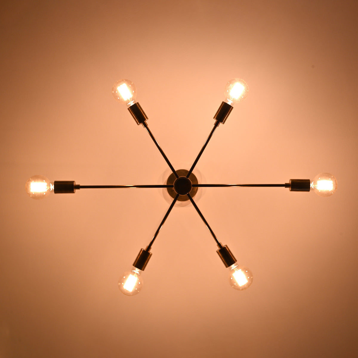Tokyo Vector - Brass Chandelier - 6 Lights - 32191