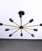 10 Arms Brass Sputnik Chandelier 30