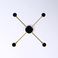 Industrial Brass Made, Brass Minimalist Ceiling Light, Premium Quality Chandelier Lamp for Bedroom Living Room Kitchen Office