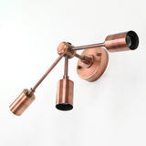 Customizable Modern Brass Wall Sconce | Mid-Century Triple Arm Design for Stylish Interiors - 32510