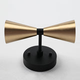 Mid-Century Modern Customizable Brass Wall Sconce | Sleek Cone Style Accent Lighting Décor - 32517