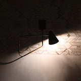 Mid-Century Swing Arm Wall Sconce with Cone Shade | Customizable Adjustable Modern Light Fixture
 - 32582