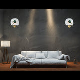 Contemporary Artistic Wall Sconce with Curved Backplate | Customizable Handcrafted Accent Lighting - 32585