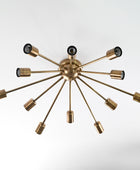 12 Arms Brass Sputnik Chandelier 30