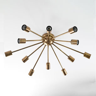 12 Arms Brass Sputnik Chandelier 30