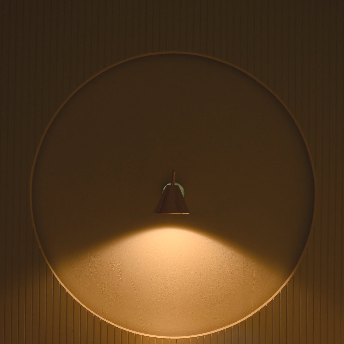 Venice Solid Brass Cone Wall Sconce – Curved Arm Reading Light 72262