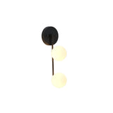 Zurich Dual Globe Wall Sconce – 2 Light Blackened Brass Modern Wall Light 72263
