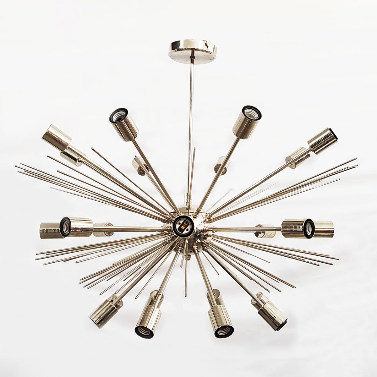 Industrial Brass Made, Brass Starburst Chandelier, Sea Urchin Chandelier Made of Brass, Large Sputnik Chandelier, 24 arms/Lights