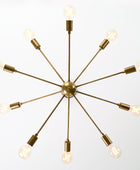 10 Arms Brass Sputnik Chandelier 33