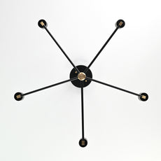 5 Arm Brass Sputnik Chandelier 23