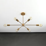 Tokyo Vector - Brass Chandelier - 6 Lights - 32191