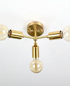 3 Bulbs Brass Vanity Wall Sconce 10.4