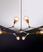 8 Arms Brass Sputnik Chandelier 27