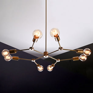 8 Arms Brass Sputnik Chandelier 27