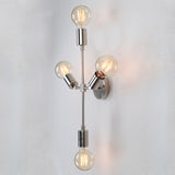 Customizable Mid-Century Brass Wall Sconce | Modern Industrial Cross Arm Light Fixture - 32505