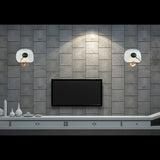 Contemporary Artistic Wall Sconce with Curved Backplate | Customizable Handcrafted Accent Lighting - 32585