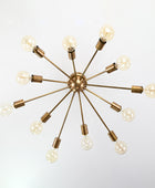 12 Arms Brass Sputnik Chandelier 30