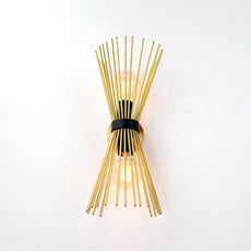 Twin Light Brass Urchin Sconce 18
