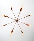 12 Arms Brass Sputnik Chandelier 36