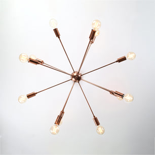 12 Arms Brass Sputnik Chandelier 36