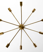 10 Arms Brass Sputnik Chandelier 33