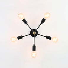 5 Arms Brass Sputnik Chandelier 16.5