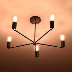 5 Arm Brass Sputnik Chandelier 23