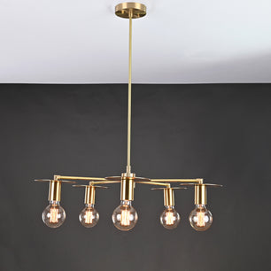 5 Arms Brass Pendant Light 25