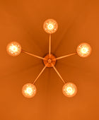 5 Arms Brass Sputnik Chandelier 15