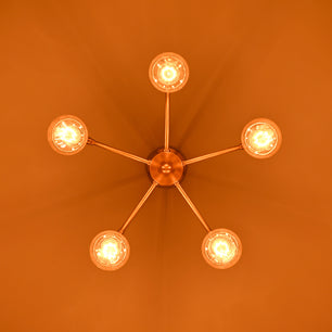 5 Arms Brass Sputnik Chandelier 15