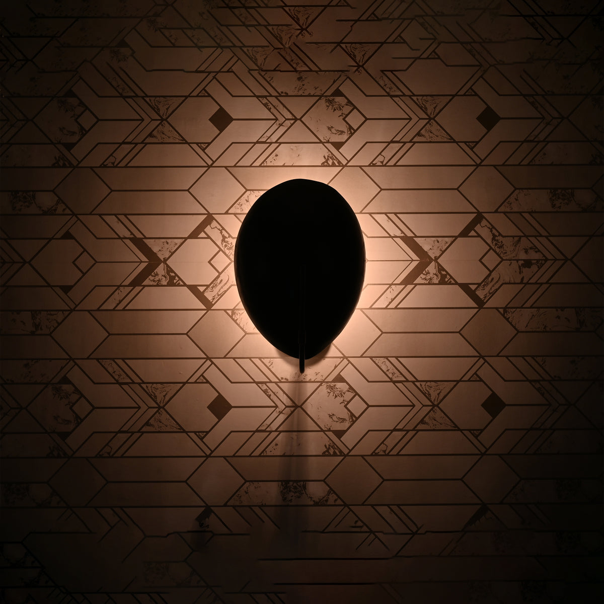 Modern Art-Inspired Wall Sconce with Sculptural Dome Shade | Customizable 13" Decorative Fixture - 32583