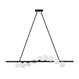 9-light globe chandelier creating soft warm ambient lighting for dining rooms, living rooms, and lounge spaces