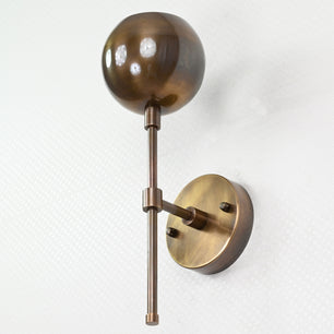 Single Light Brass Wall Sconce 12