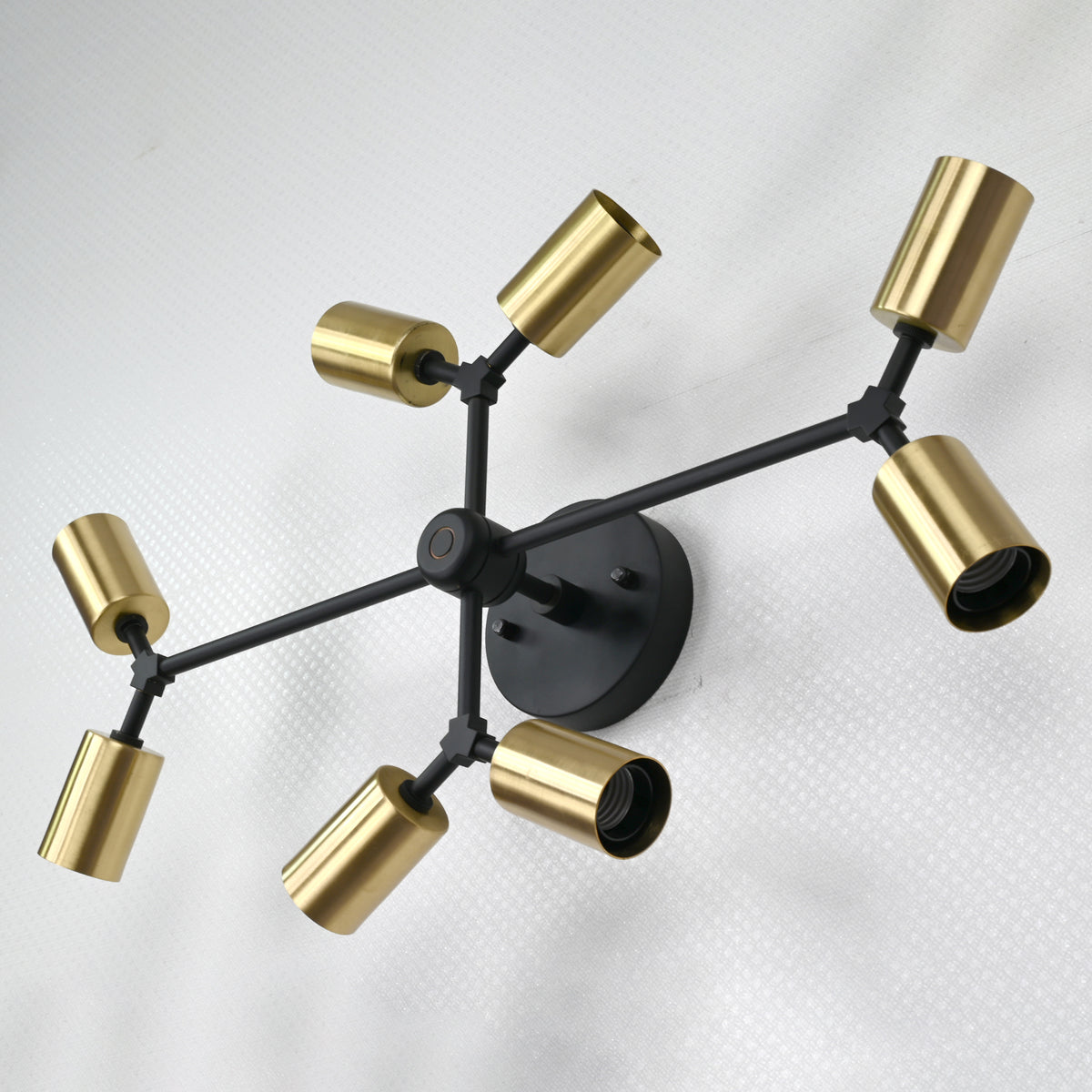 Sculptural Mid-Century Brass Wall Sconce | Customizable Statement Accent Lighting Fixture - 32519