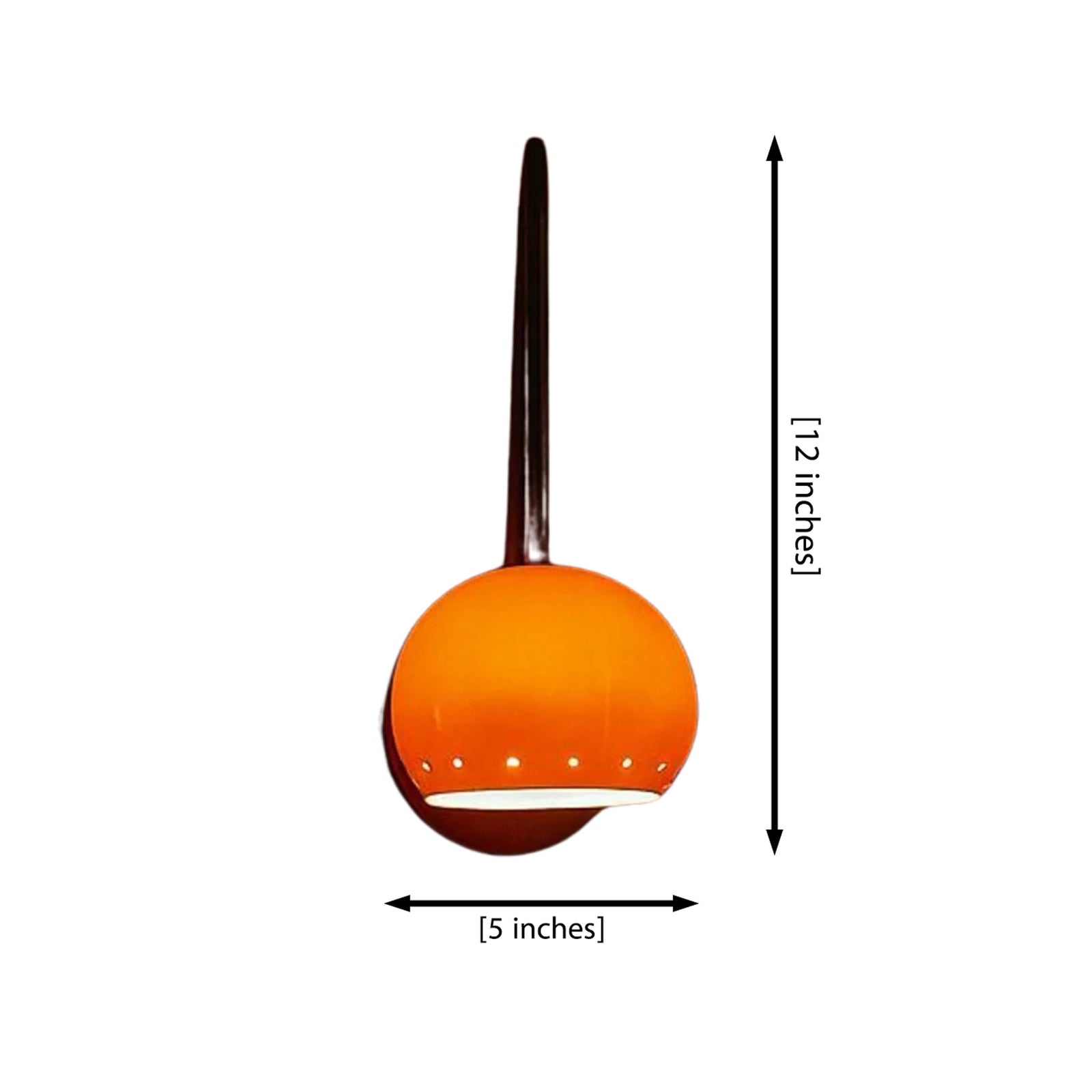 Size guide for Aurora Loop Dome Wall Sconce – 1 Light – 12 Inch – Model 32831
