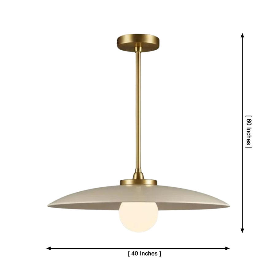 Aurora Modern 40-inch disc pendant chandelier suspended above a walnut coffee table in a contemporary living room with warm ambient lighting.
