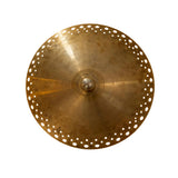 Aurora 3 light wall sconce with round brass bowl and perforated border detail