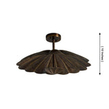 Aurora sculpted petal flush mount dimensions showing 24 inch width and 10 inch overall height.