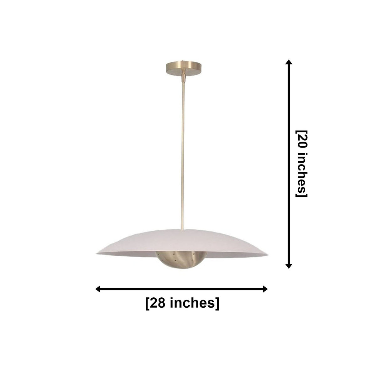 Aurora 2 light sculptural disc pendant chandelier dimensions, 28 inch diameter and 20 inch overall height – Model 62012