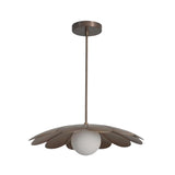 Cambria Modern Petal Disc Pendant Light – Angled View – Model 33204