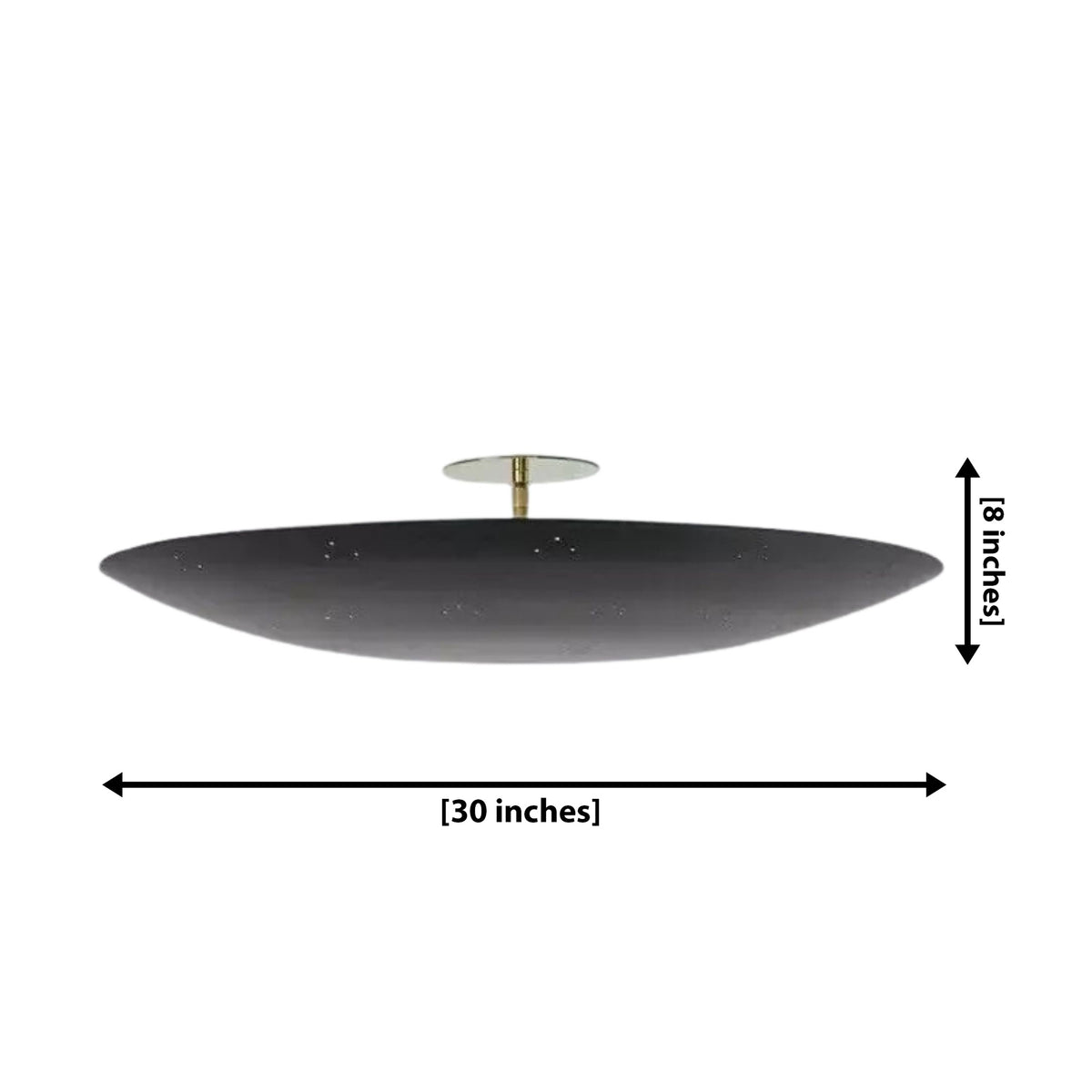 Size guide for Denver Sculptural Disc Chandelier – 5 Light – 30 Inch – Model 62203