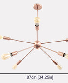 8 Arms Brass Sputnik Chandelier 34