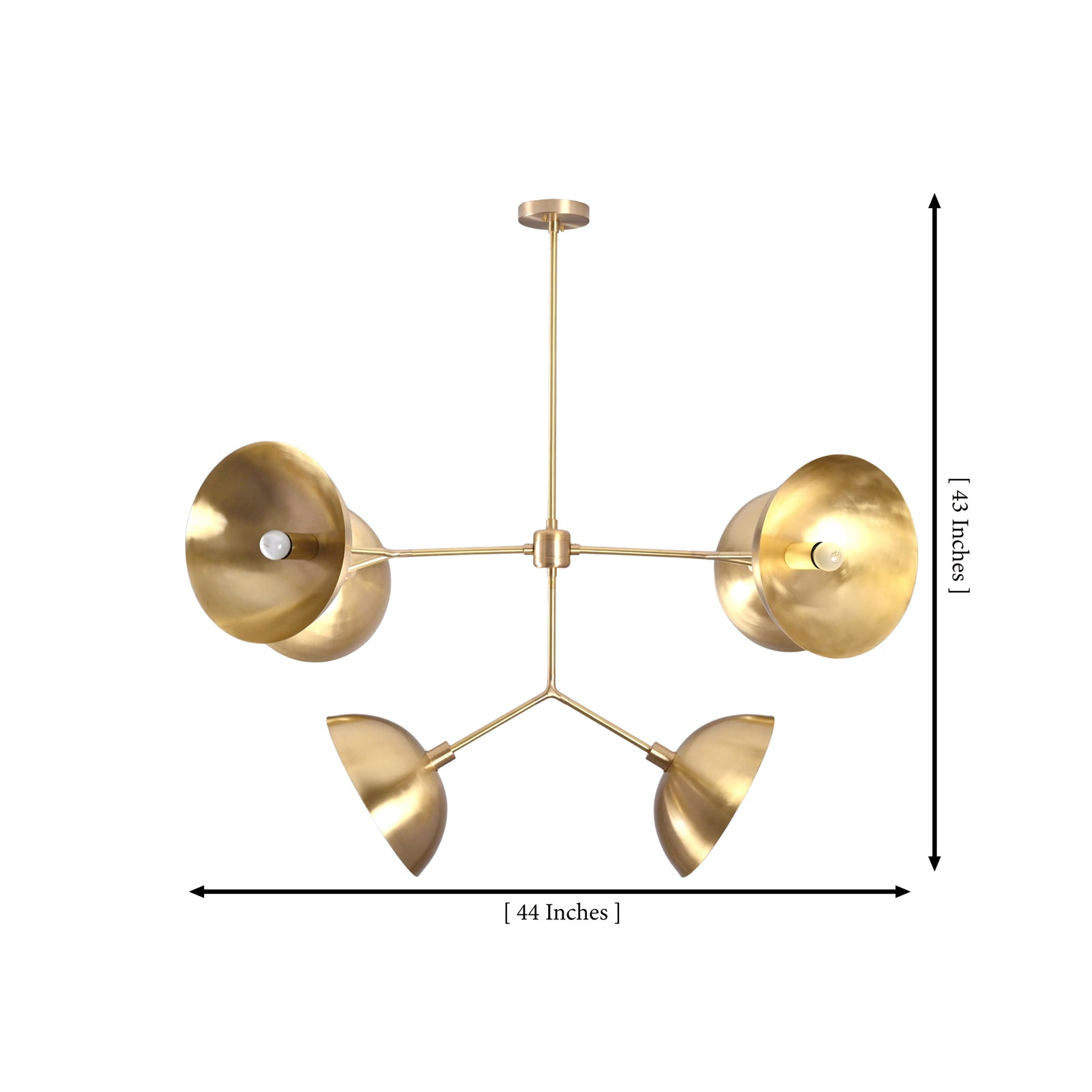 Size guide for Florence Disc Orbital Chandelier – 6 Lights – 44 Inch – Model 32372